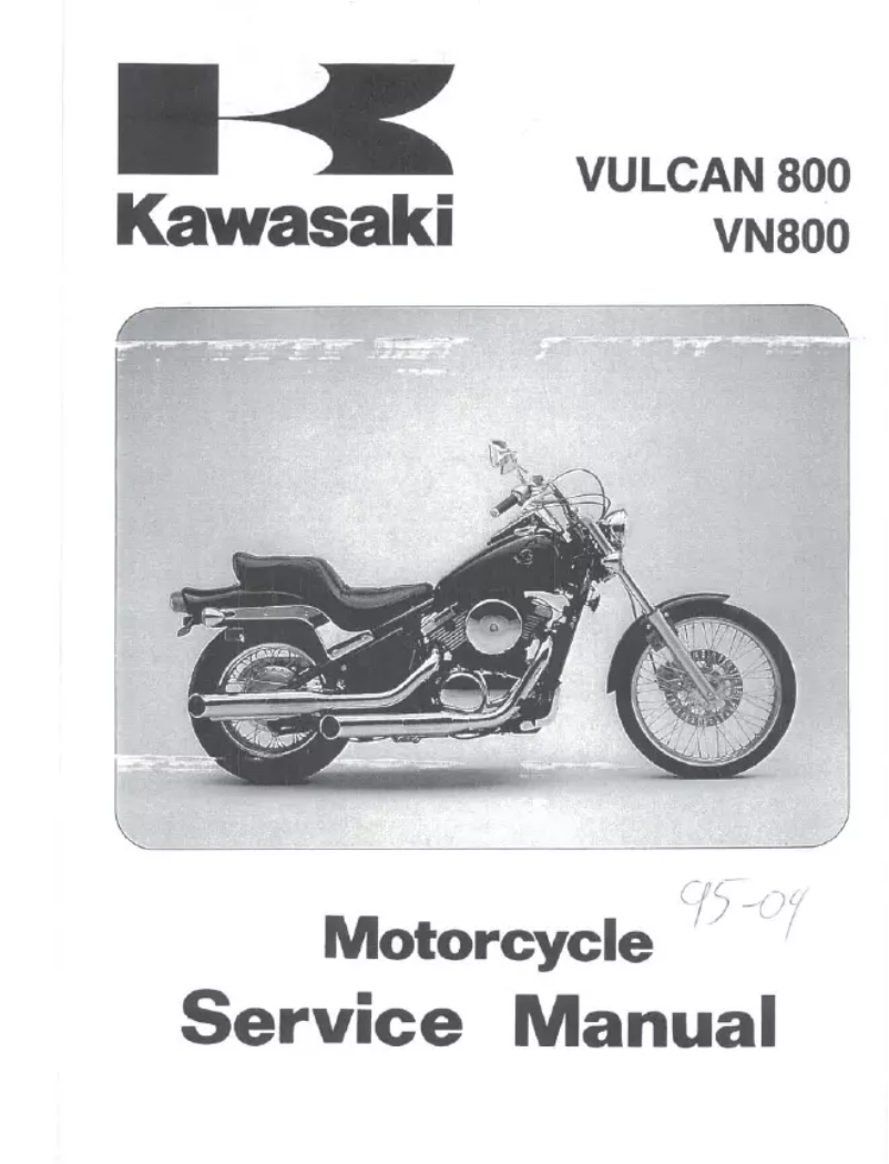 Page 1 of the manual User Manual Kawasaki Vulcan 800 (2004)