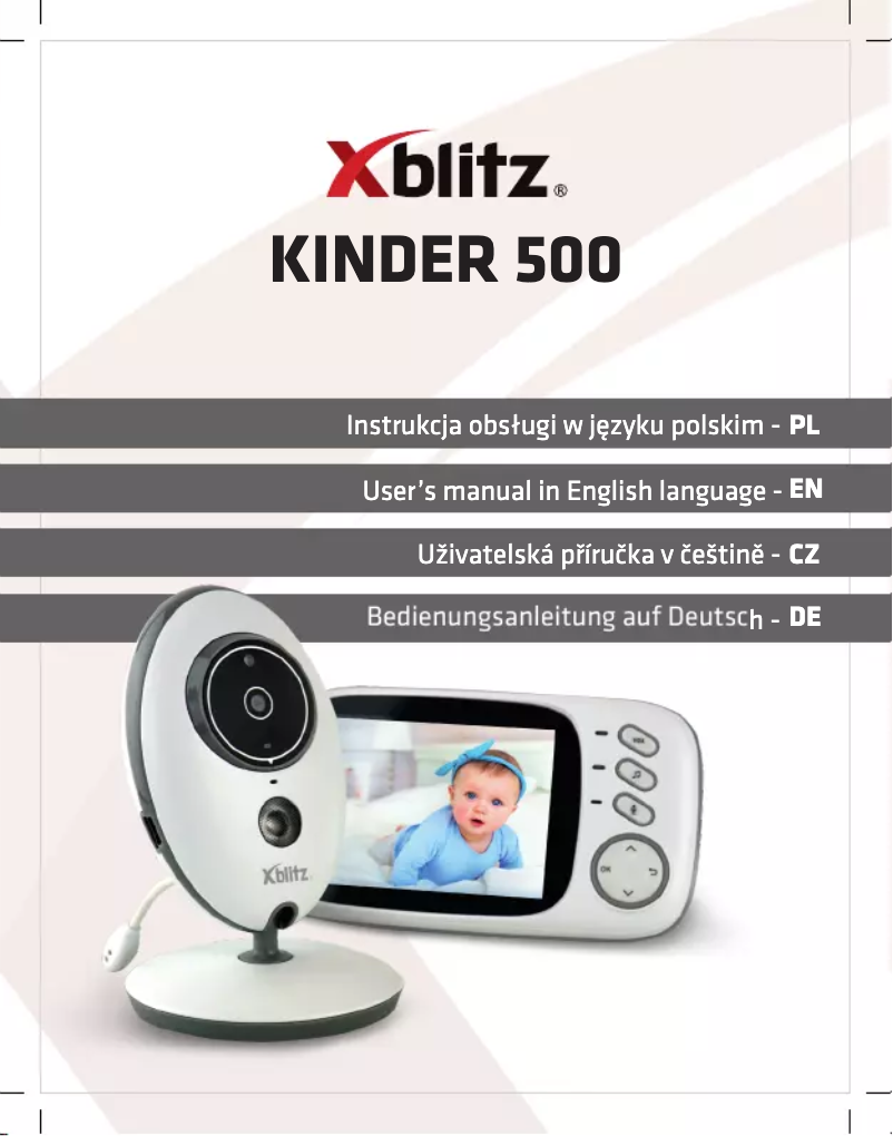 Page 1 of the manual User Manual Xblitz Kinder 500