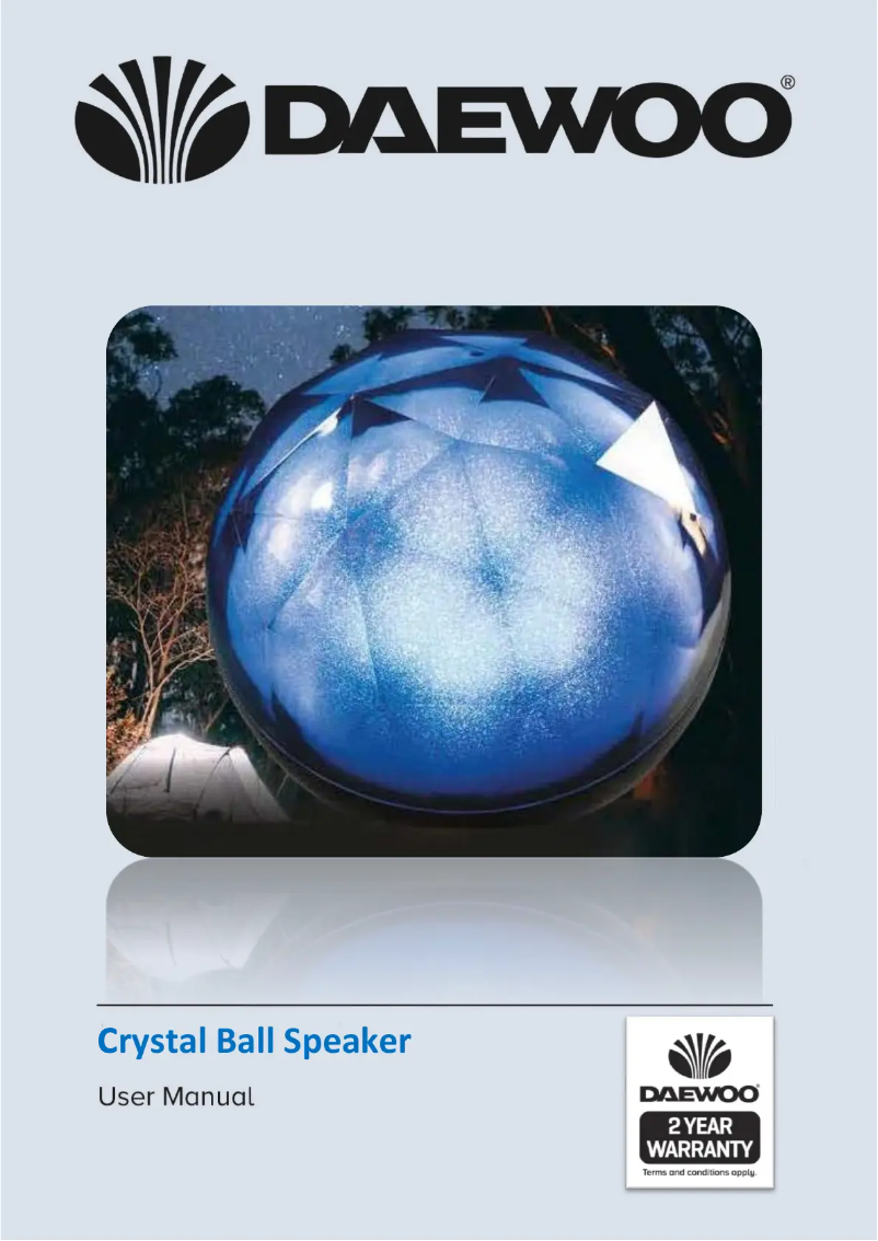 Page 1 de la notice Manuel utilisateur Daewoo AVS1410