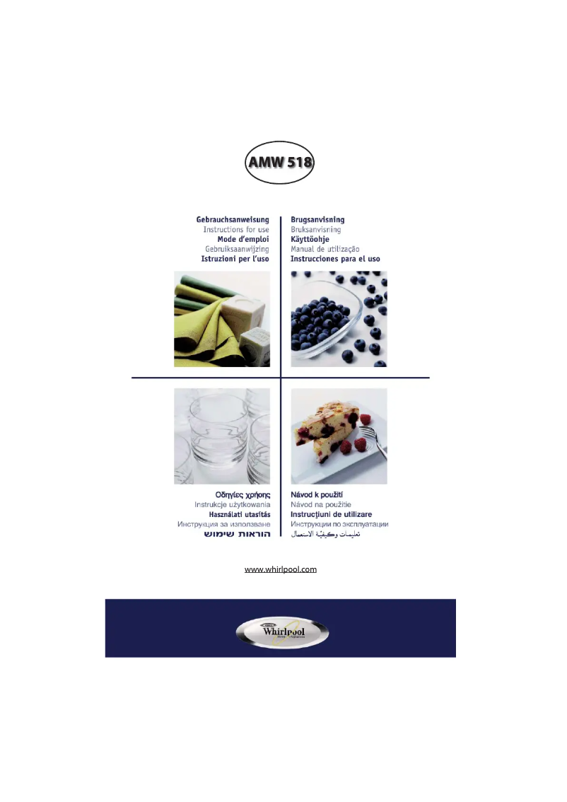 Page 1 de la notice Manuel utilisateur Whirlpool AMW 518