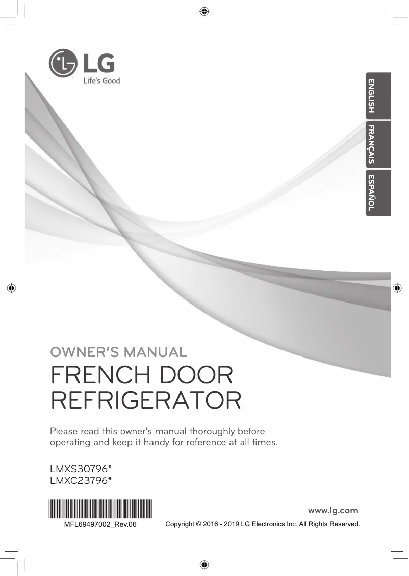 Page 1 of the manual User Manual LG LMXS30796D