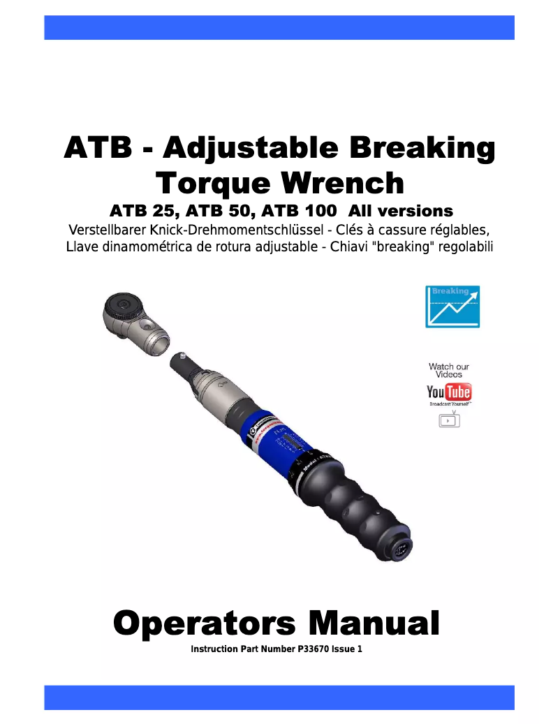 Page 1 de la notice Manuel utilisateur Gedore ATB 25 A