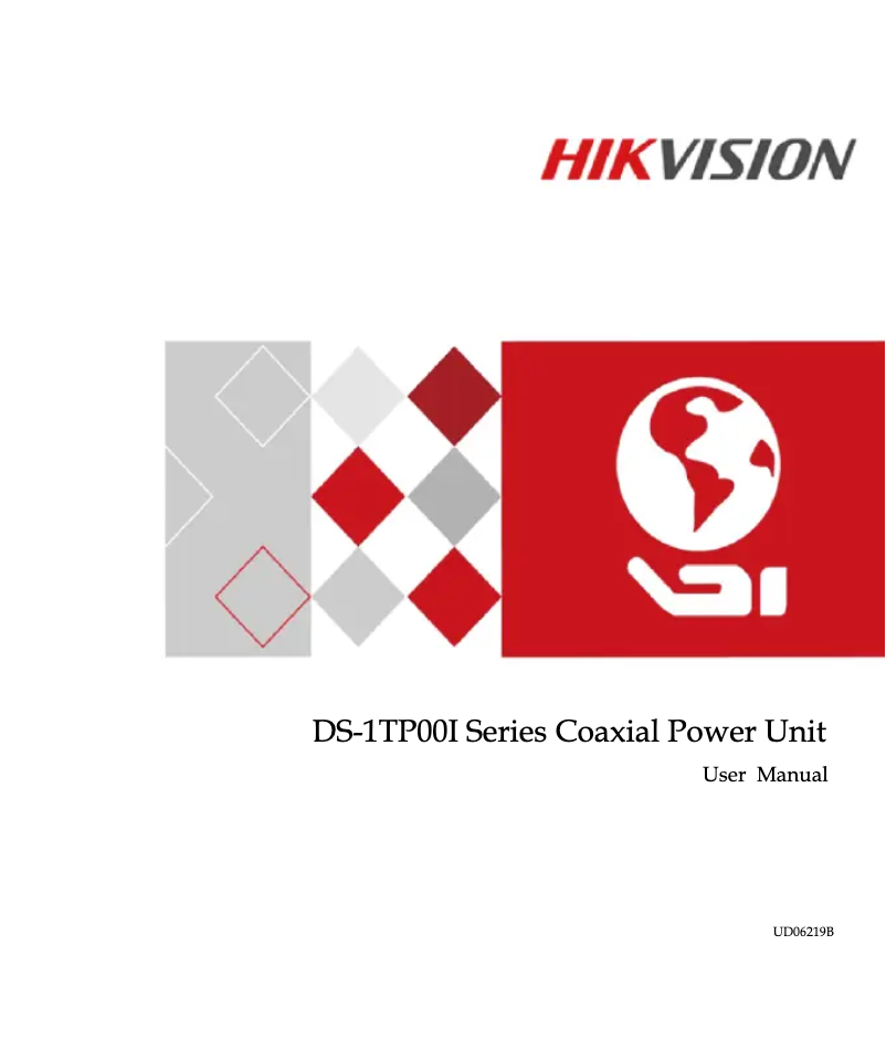 Page 1 de la notice Manuel utilisateur Hikvision DS-1TP04I/AT