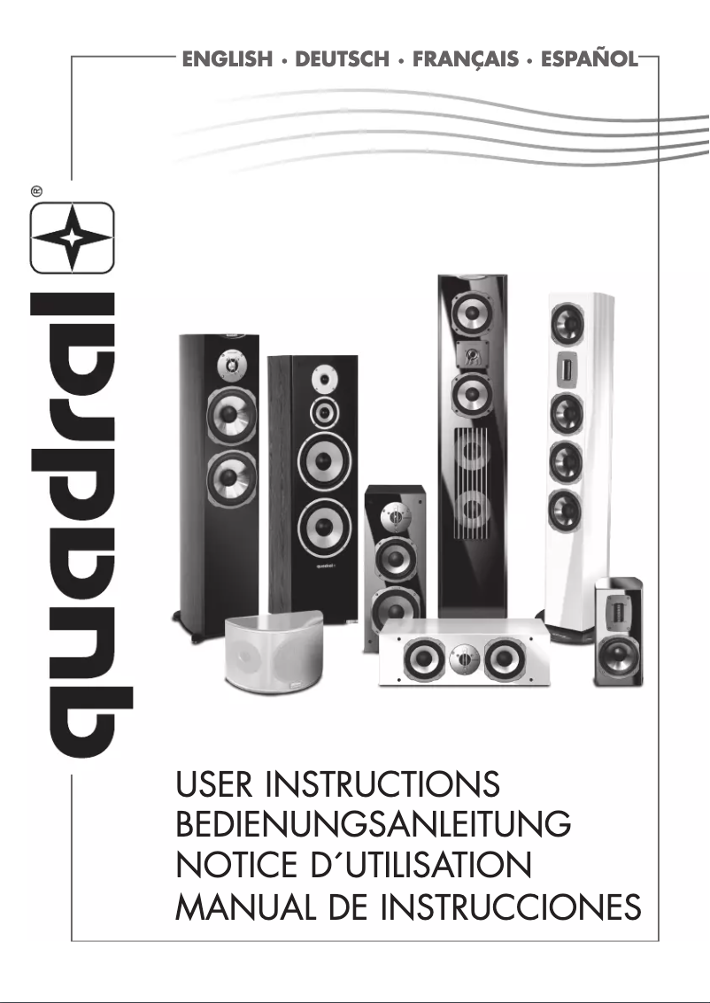 Page 1 de la notice Manuel utilisateur Quadral Quintas 601 II Base