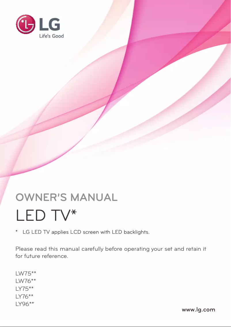 Page 1 de la notice Manuel utilisateur LG 32LY761H