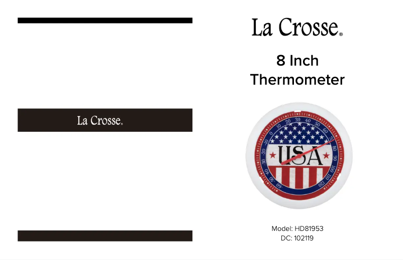 Page 1 de la notice Manuel utilisateur La Crosse Technology HD81953