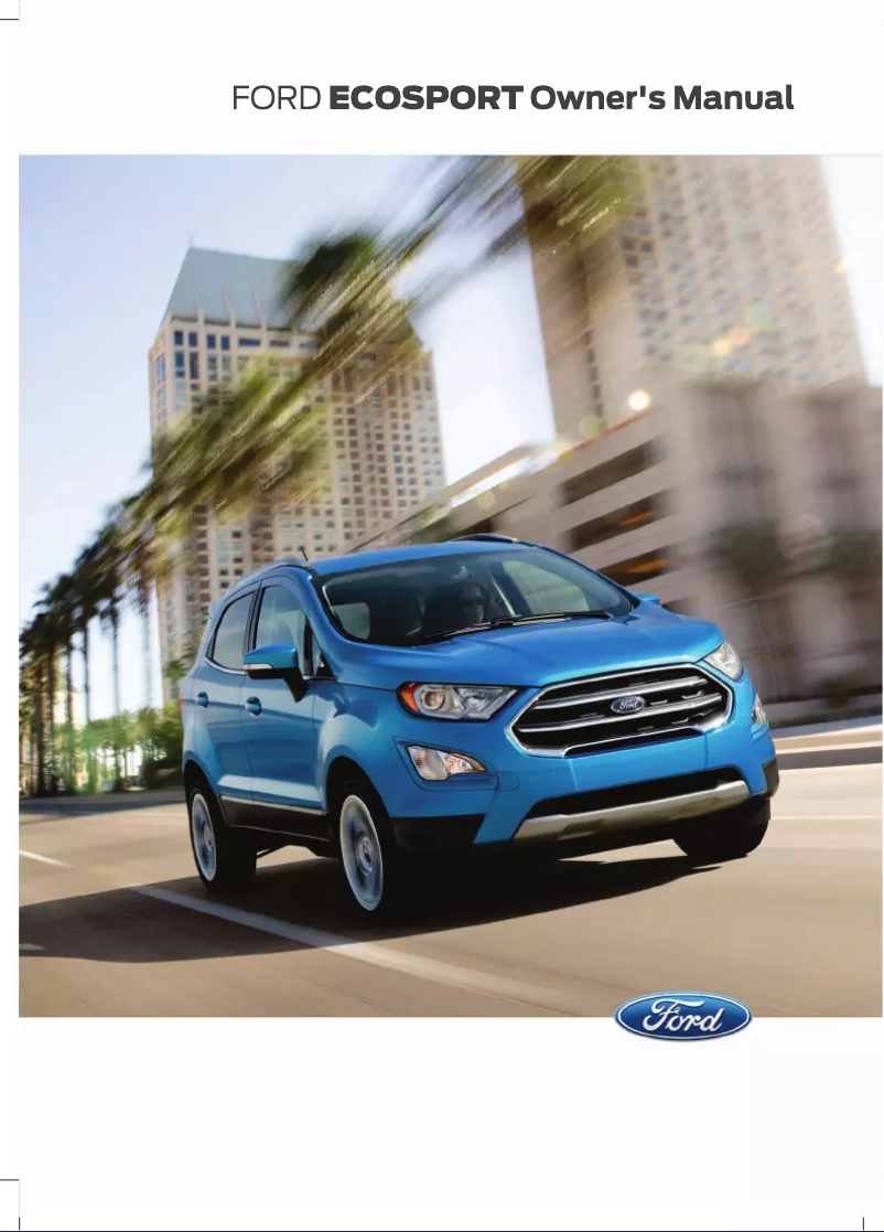 Page 1 de la notice Manuel utilisateur Ford EcoSport (2018)