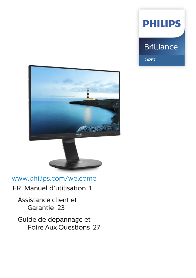 Página 1 del manual Manual de usuario Philips Brilliance 242B7QPTEB