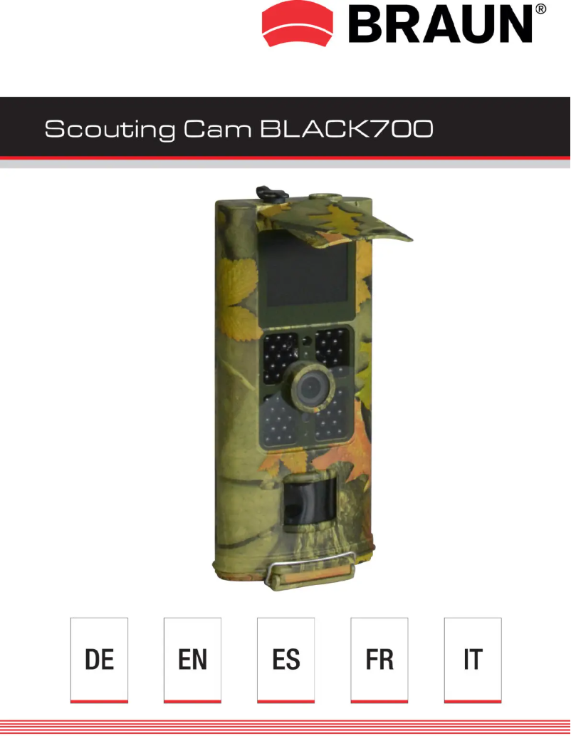 Page 1 de la notice Manuel utilisateur Braun Black700