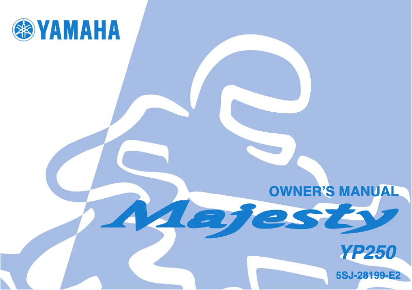 Page 1 de la notice Manuel utilisateur Yamaha YP250