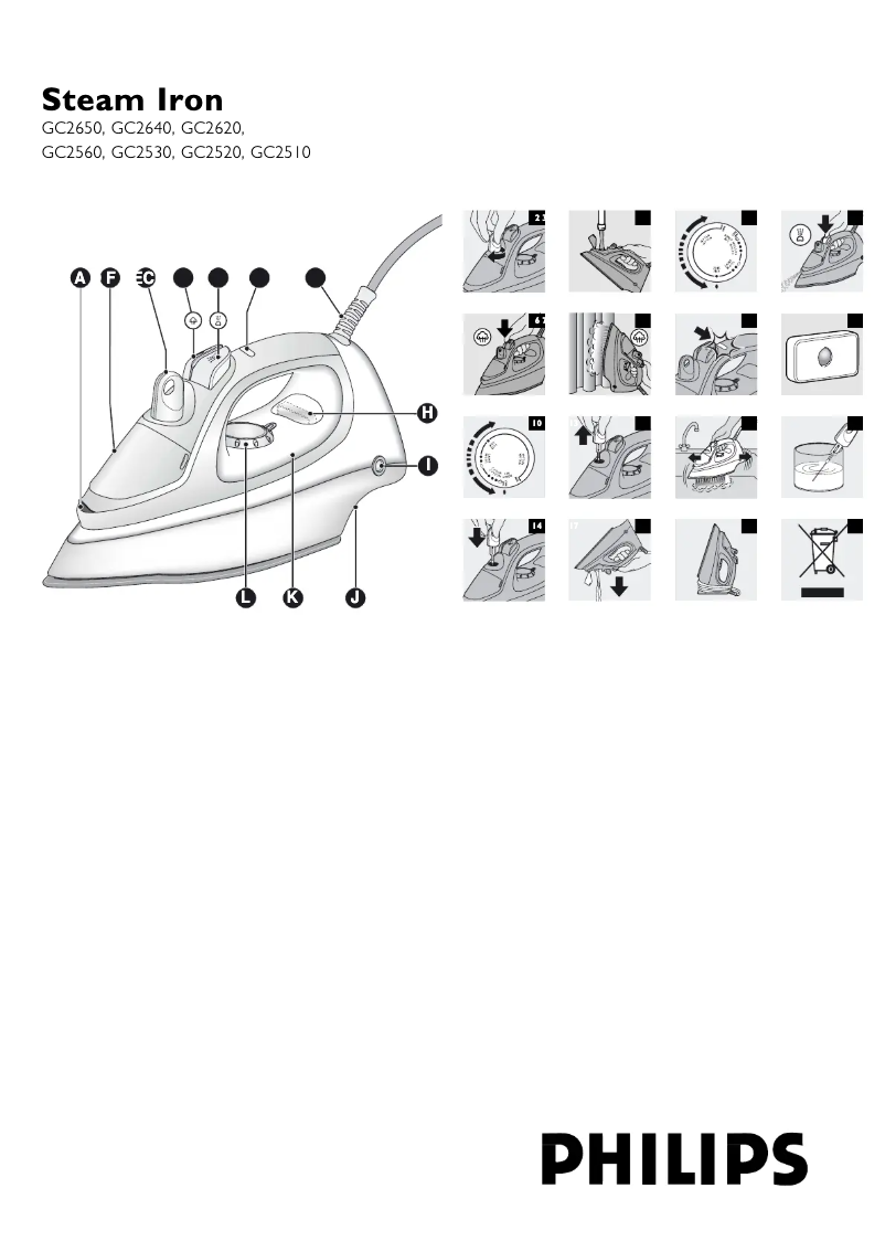 Página 1 del manual Manual de usuario Philips 2500 series GC2520