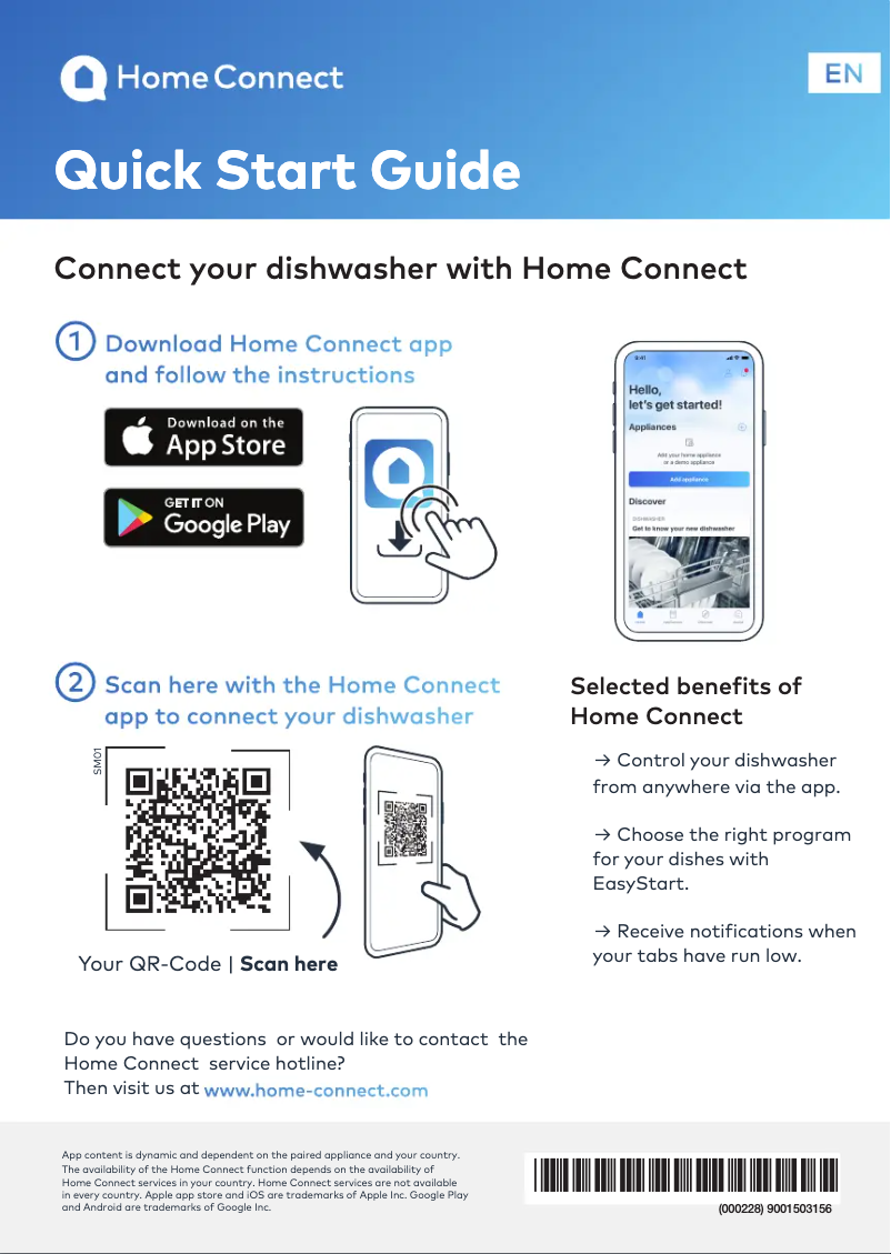 Page 1 de la notice Manuel utilisateur Siemens SN85E801BE