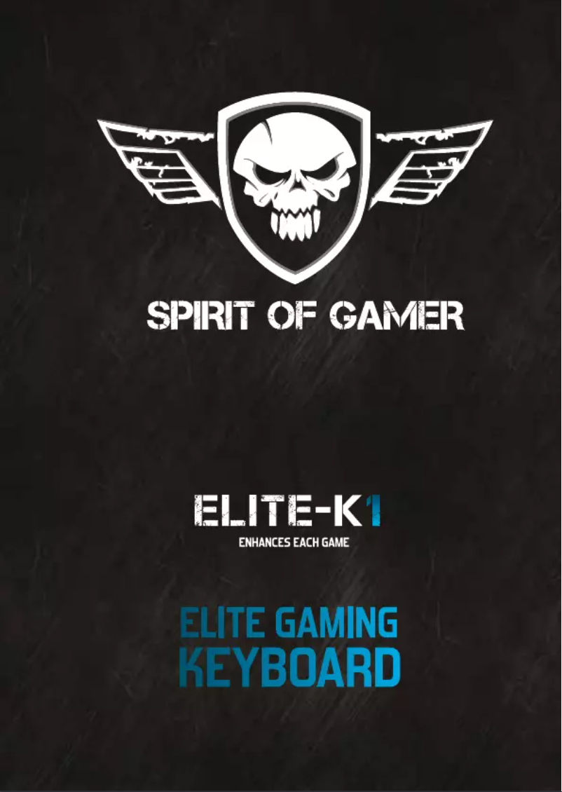 Page 1 de la notice Manuel utilisateur Spirit of Gamer ADVANCE CLA-EL861