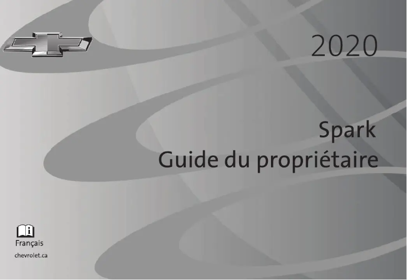 Page 1 de la notice Manuel utilisateur Chevrolet Spark (2020)