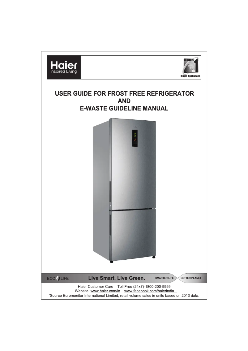 Página 1 del manual Manual de usuario Haier HRB-3404PRL-E