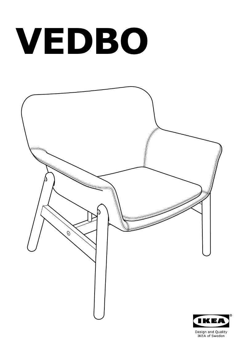 Page 1 de la notice Manuel utilisateur Ikea VEDBO 404.235.78