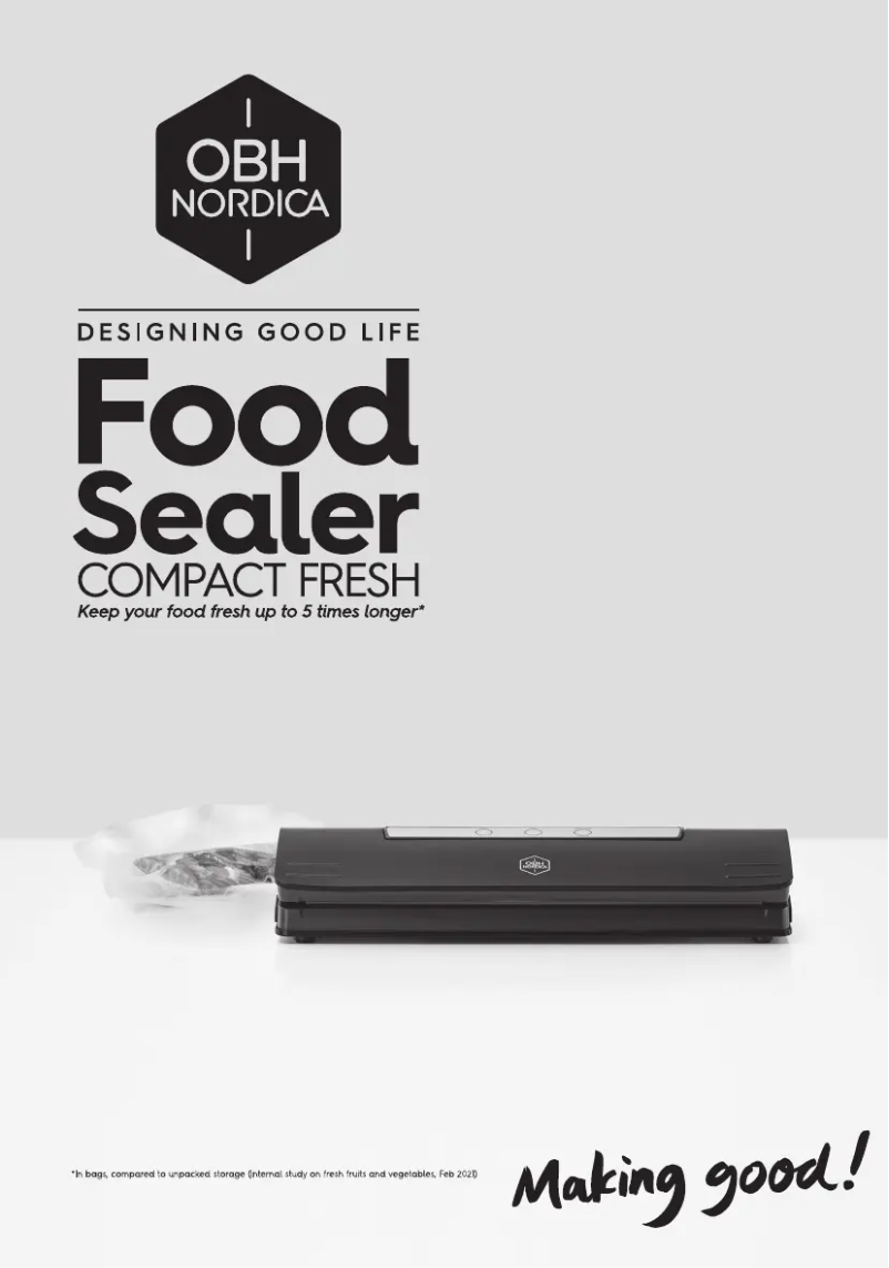 Page 1 de la notice Manuel utilisateur OBH Nordica Compact Fresh 7943