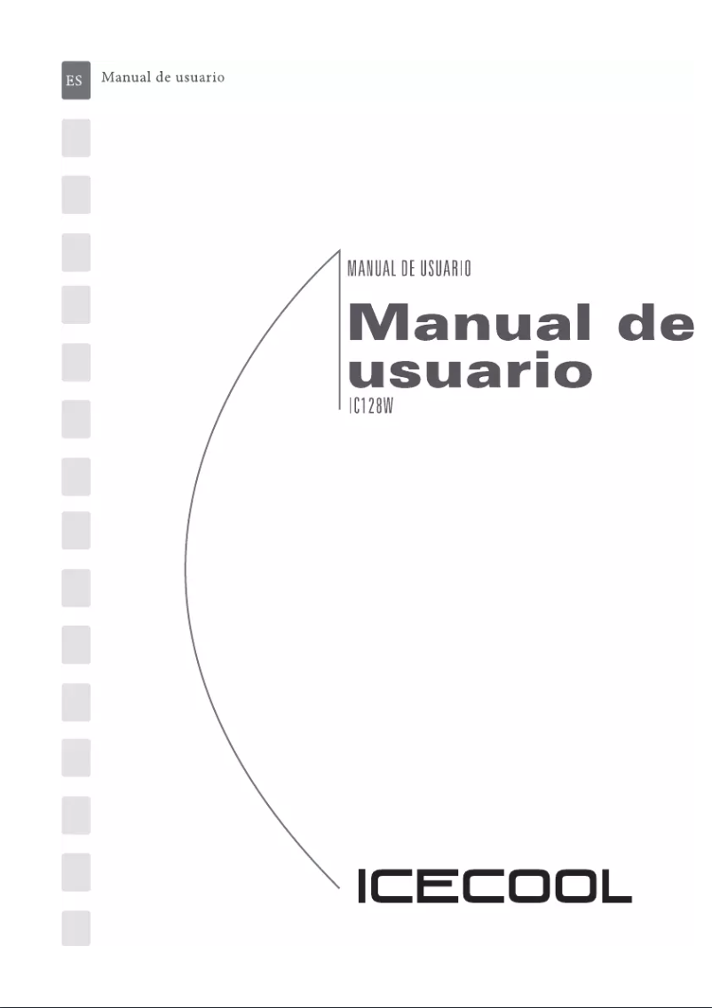 Page 1 de la notice Manuel utilisateur Icecool IC128W