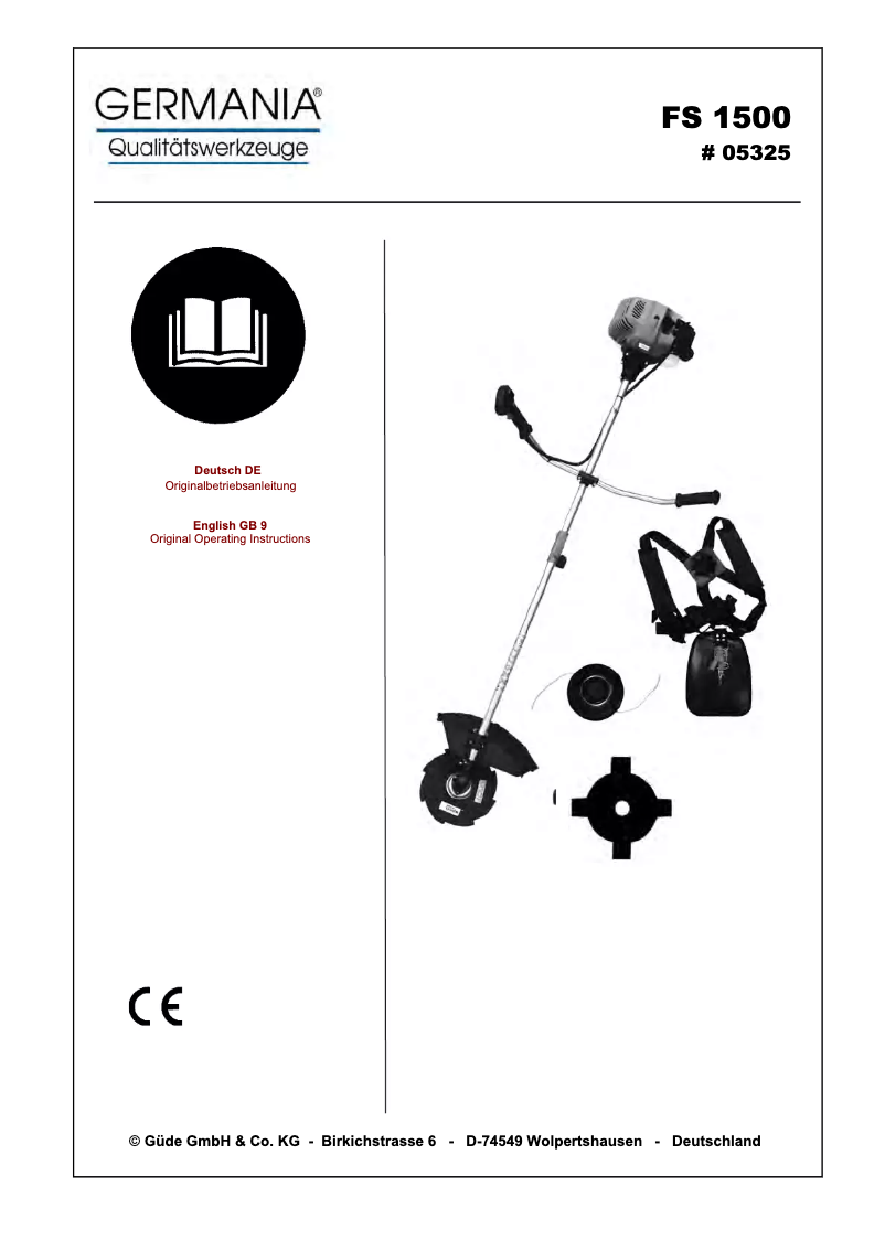 Page 1 de la notice Manuel utilisateur Germania FS 1500