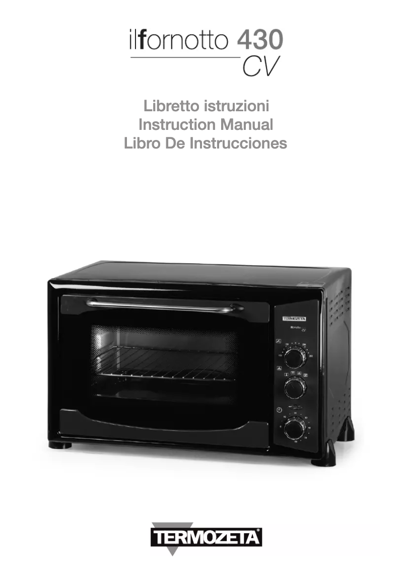 Page 1 de la notice Manuel utilisateur Termozeta IL Fornotto 430 cv