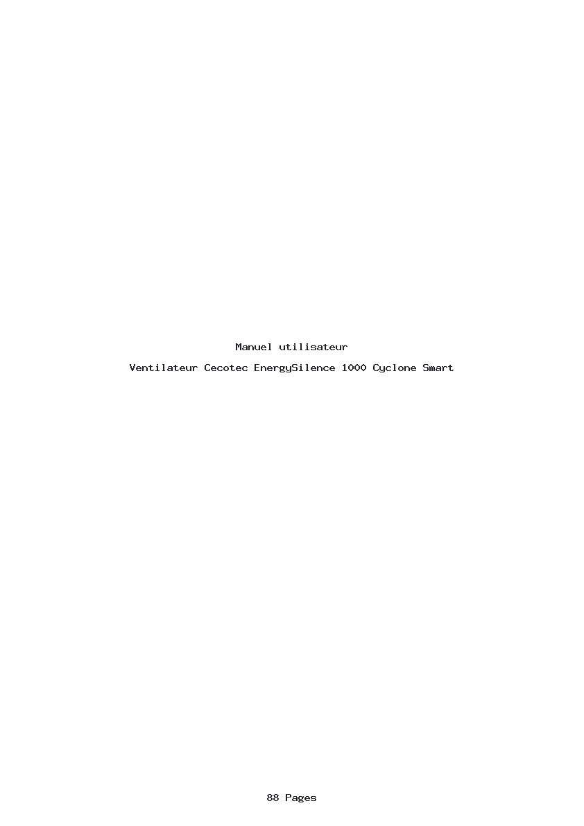 Page 1 de la notice Manuel utilisateur Cecotec EnergySilence 1000 Cyclone Smart
