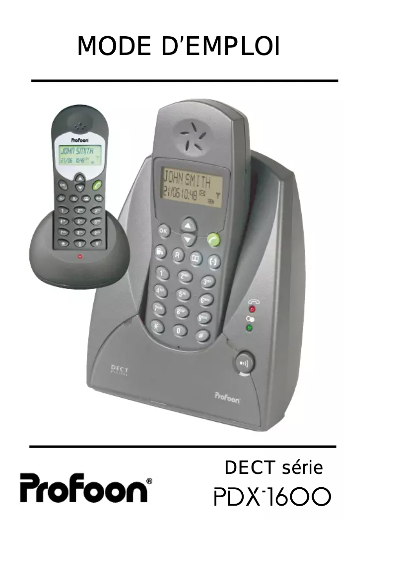 Página nº 1 - Manual de usuario Profoon PDX-1600