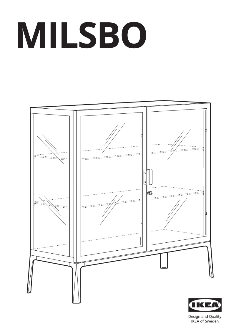 Page 1 de la notice Manuel utilisateur Ikea MILSBO 904.523.04