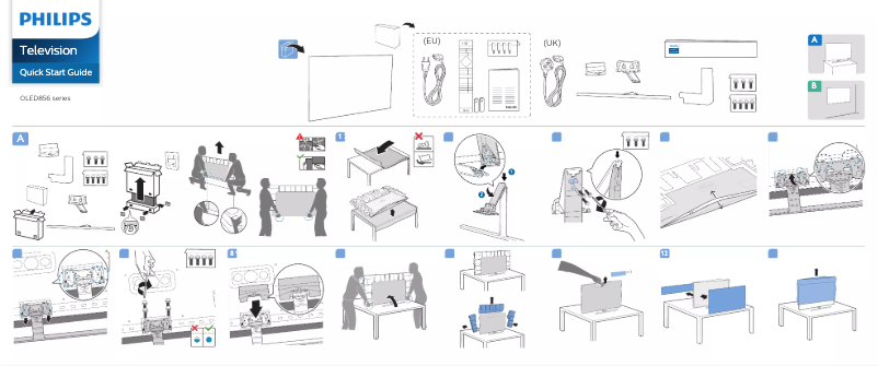 Page n°1 - Guide de démarrage rapide Philips 65OLED856