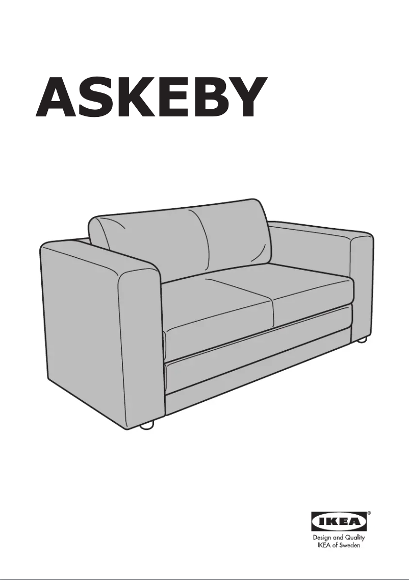 Page 1 de la notice Manuel utilisateur Ikea ASKEBY 903.171.70