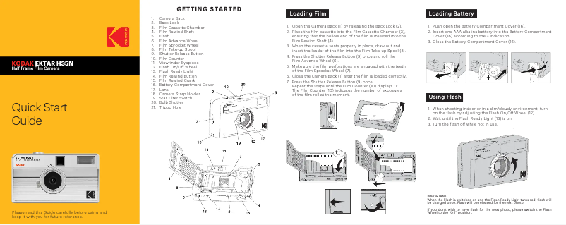 Página 1 del manual Manual de usuario Kodak Ektar H35N