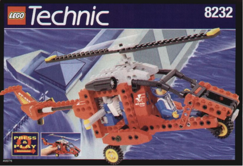 Page 1 de la notice Manuel utilisateur Lego HELICOPTER WITH PRESS AND PLAY