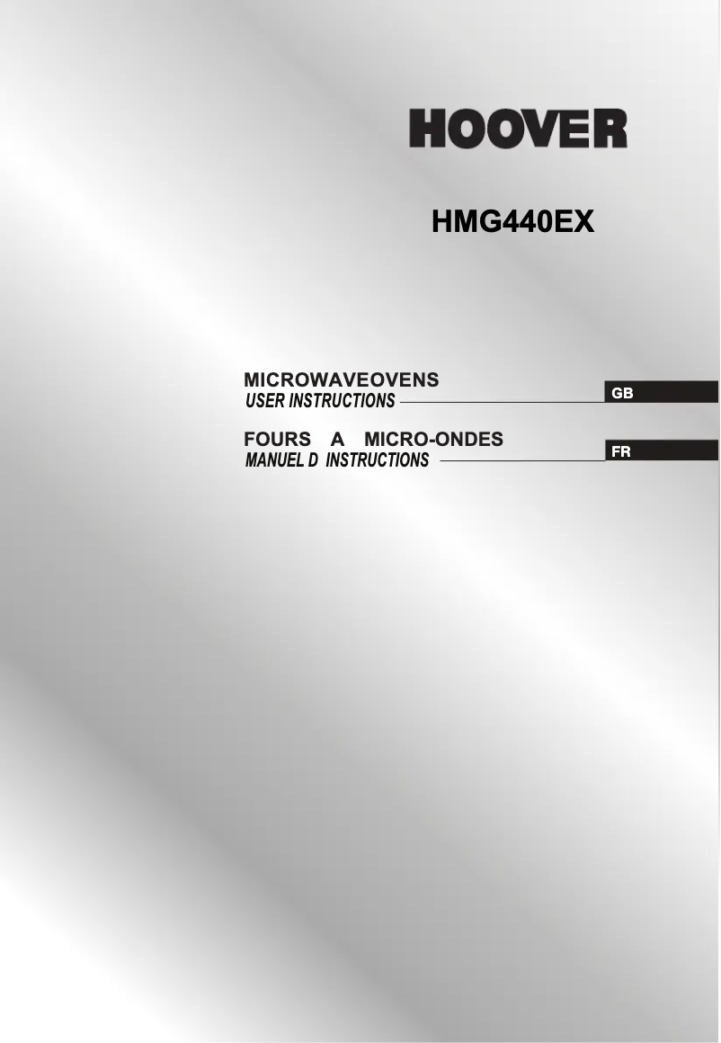 Página 1 del manual Manual de usuario Hoover HMG440 EX