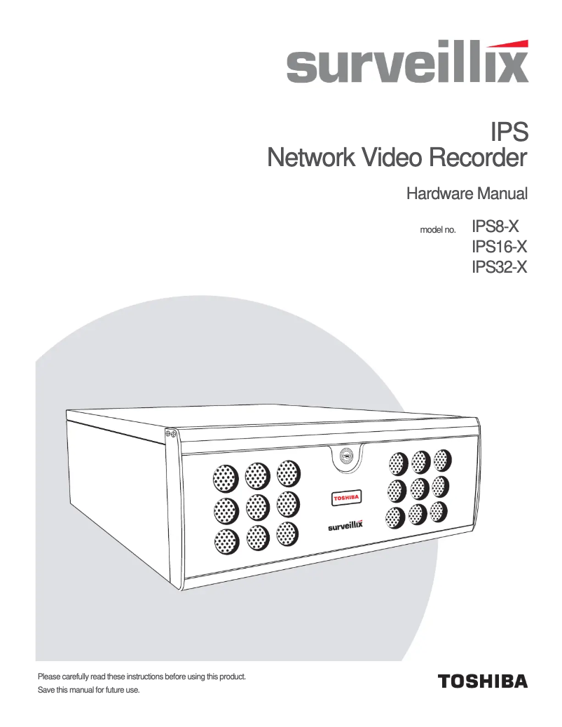 Página 1 del manual Manual de usuario Toshiba IPS8-4T