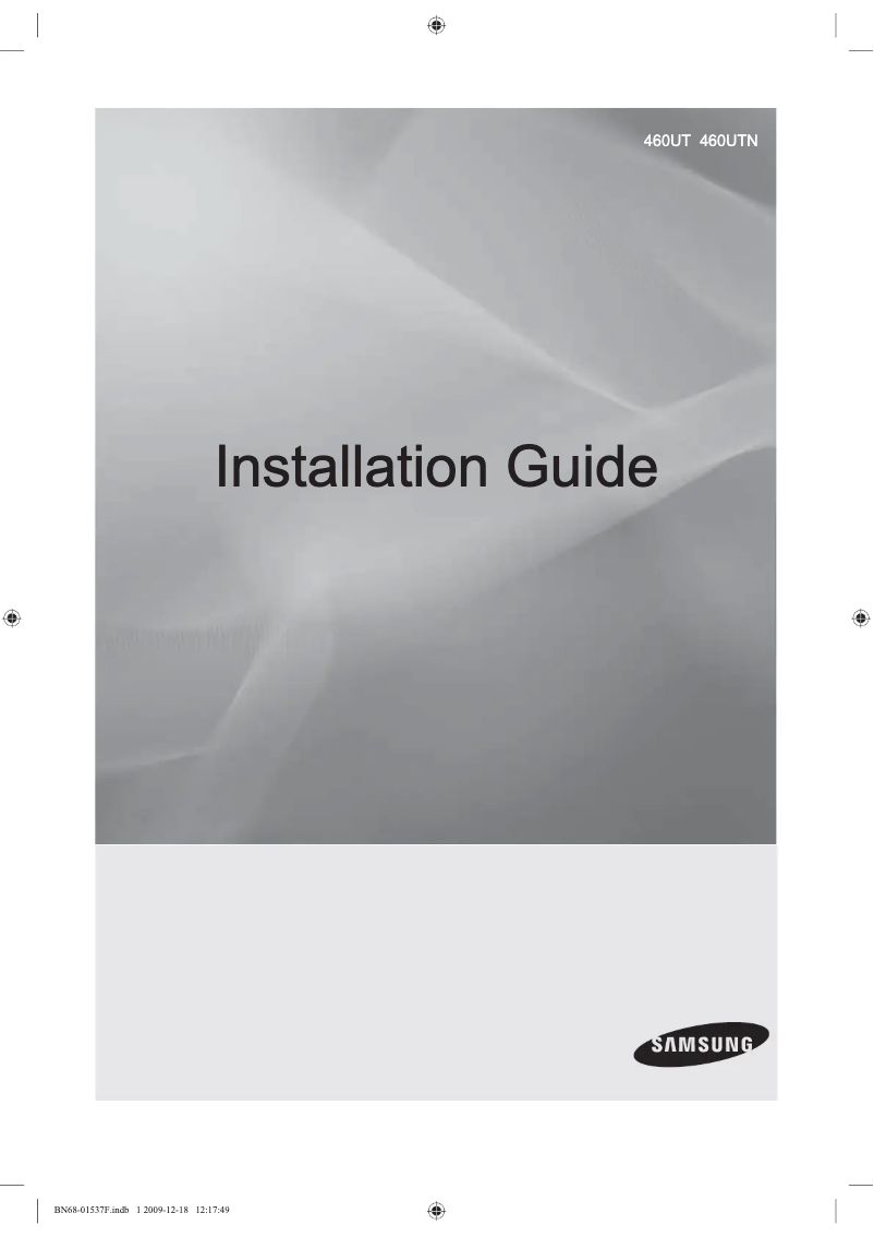 Page 1 de la notice Manuel utilisateur Samsung WMN460UTD