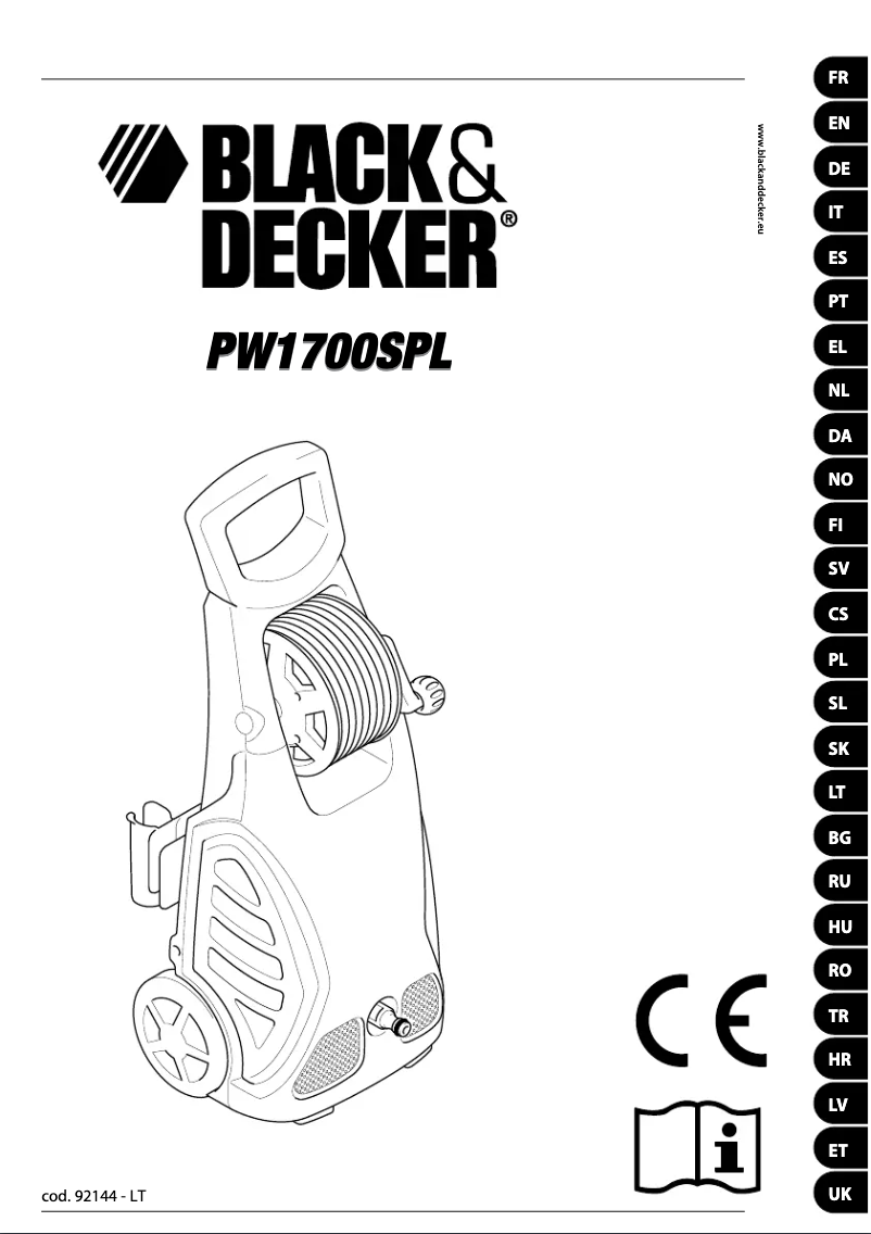 Página 1 del manual Manual de usuario Black & Decker PW1700SPL