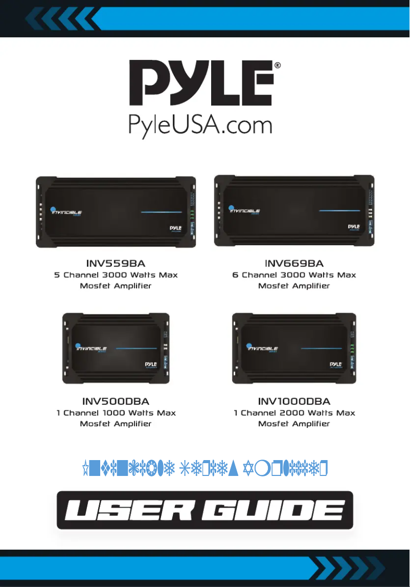 Page 1 de la notice Manuel utilisateur Pyle INV1000DBA
