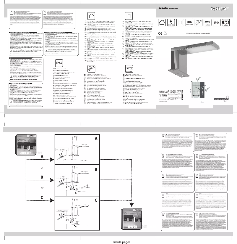 Page 1 de la notice Manuel utilisateur Ranex Jesolo 3000.081