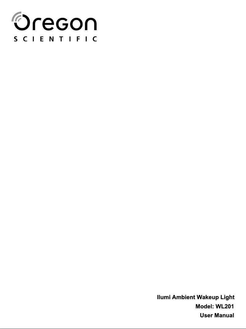 Page 1 de la notice Manuel utilisateur Oregon Scientific Ilumi WL201