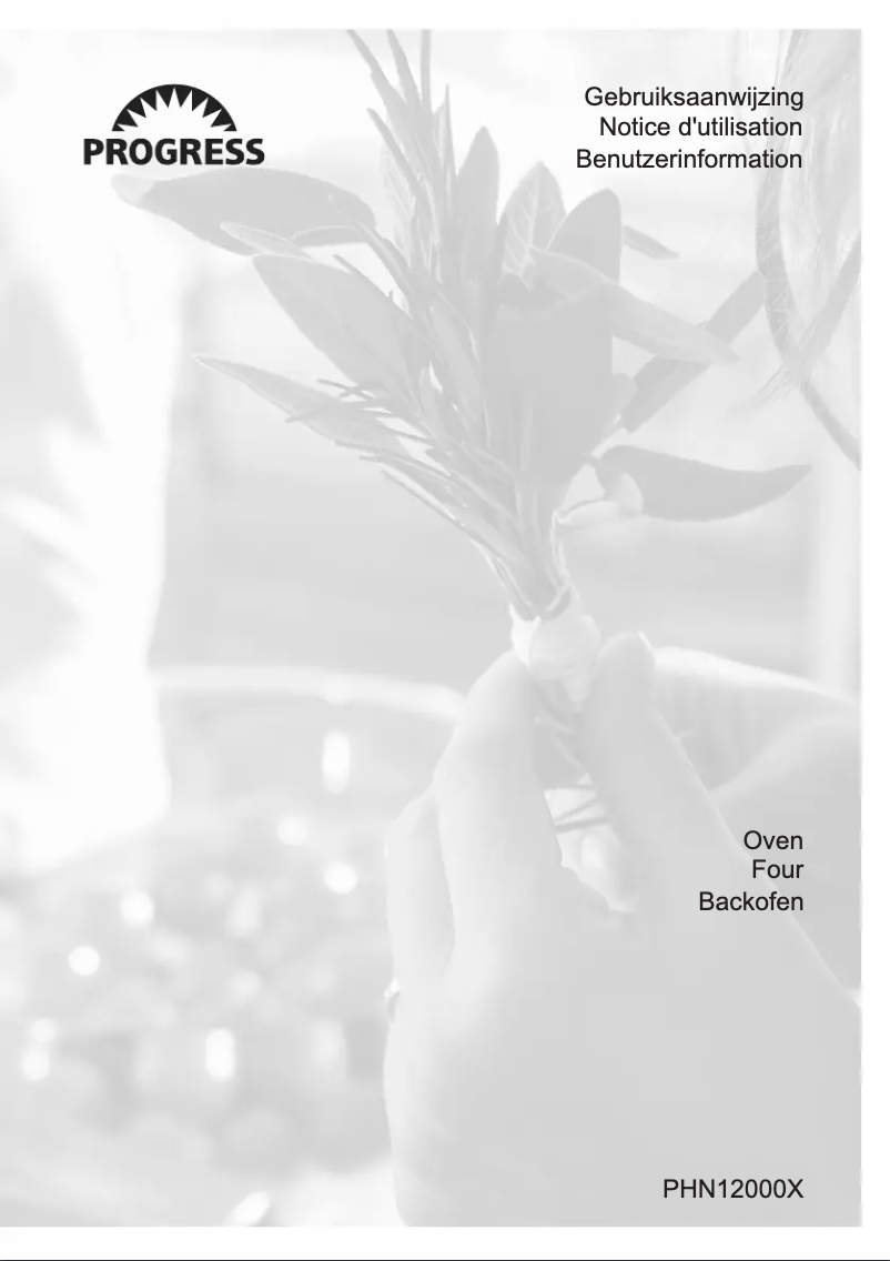 Page 1 de la notice Manuel utilisateur Progress PHN12000X