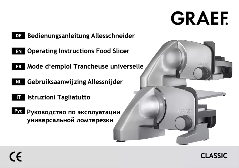 Page 1 de la notice Manuel utilisateur Graef Classic C 20