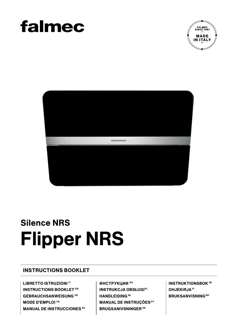 Página 1 del manual Manual de usuario Falmec Flipper NRS