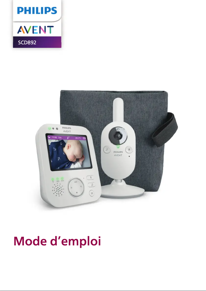 Page 1 de la notice Manuel utilisateur Philips Avent SCD892