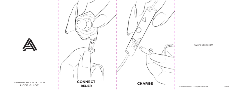 Page 1 de la notice Manuel utilisateur Audeze Cipher Bluetooth