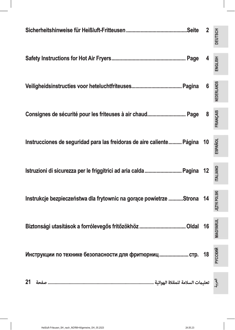Page 1 de la notice Instructions / montage Bomann MWG 2285 H CB