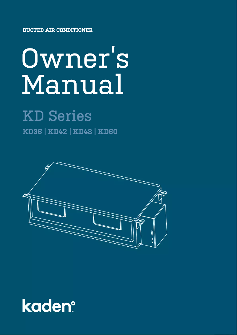 Page 1 of the manual User Manual Kaden KD42