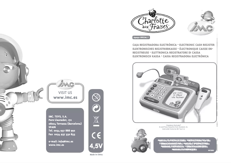 Page 1 of the manual User Manual IMC Toys 650152