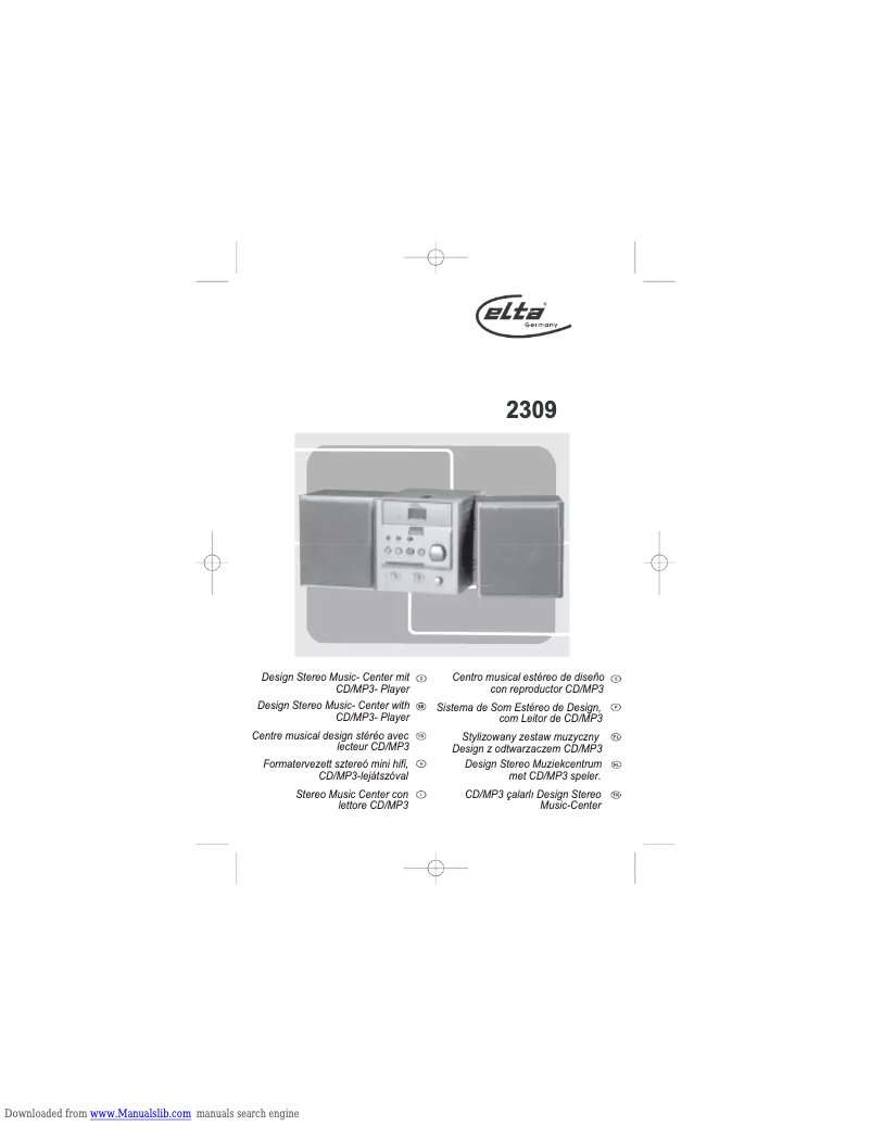 Page 1 de la notice Manuel utilisateur Elta 2309