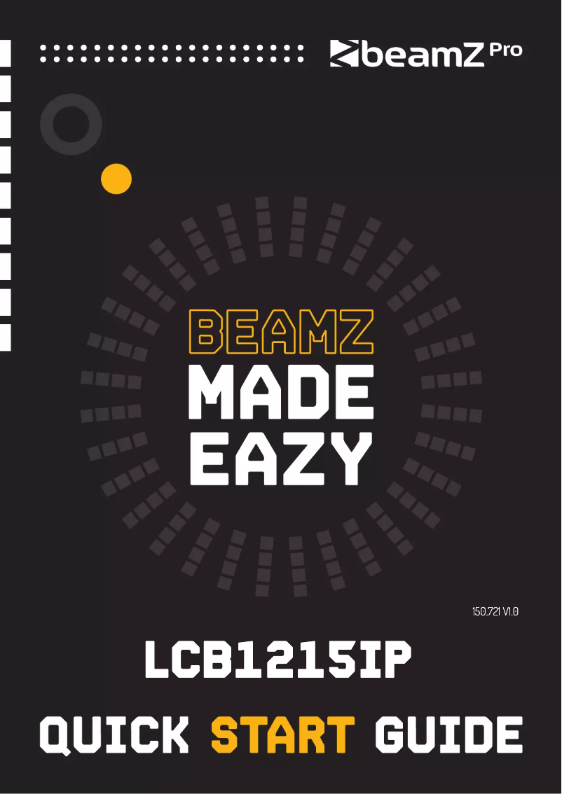 Page 1 de la notice Manuel utilisateur BeamZ Pro LCB1215IP
