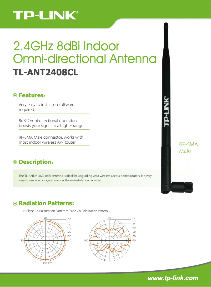 Page 1 of the manual User Manual TP-Link TL-ANT2408CL