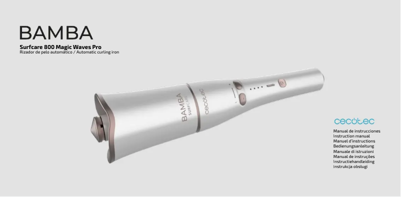 Page 1 de la notice Manuel utilisateur Cecotec SurfCare 800 Magic Waves Pro
